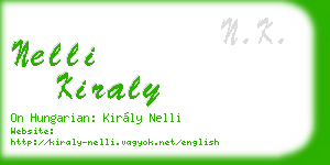 nelli kiraly business card